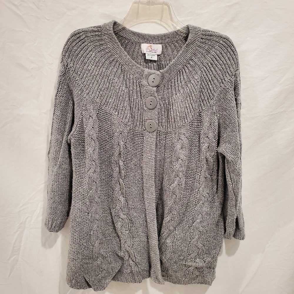 Oh Baby by Motherhood gray cardigan size XL
